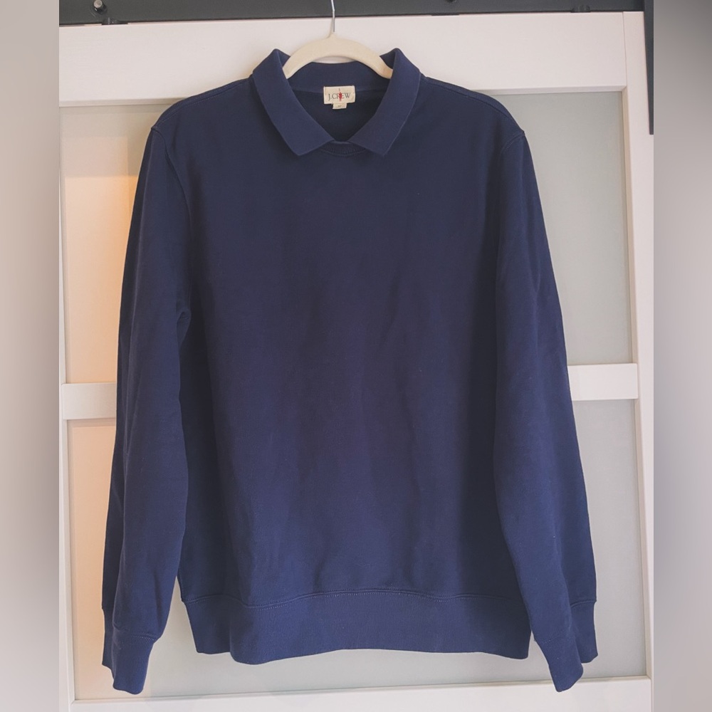 J.Crew Navy Blue Men’s Sweater - Medium